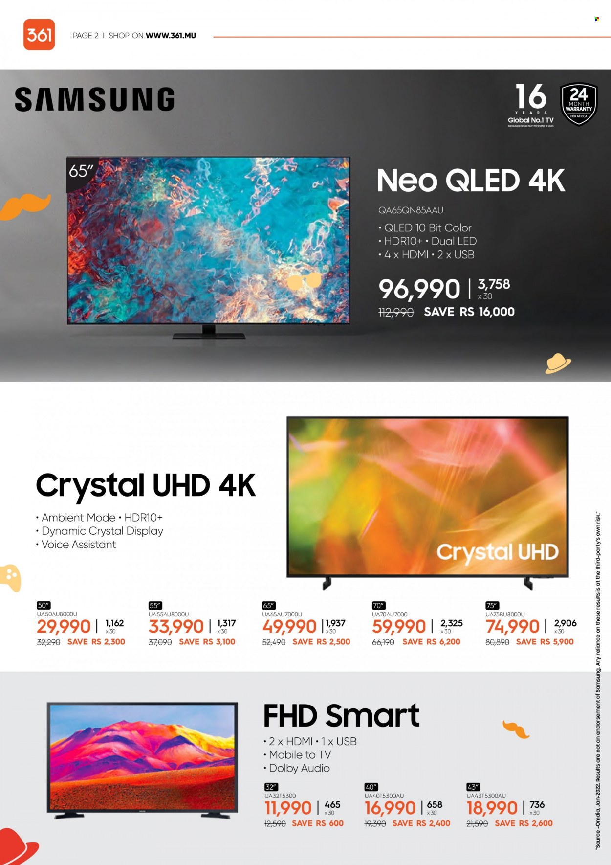 thumbnail - 361 Catalogue - 14.06.2022 - 23.06.2022 - Sales products - Samsung, TV. Page 2.