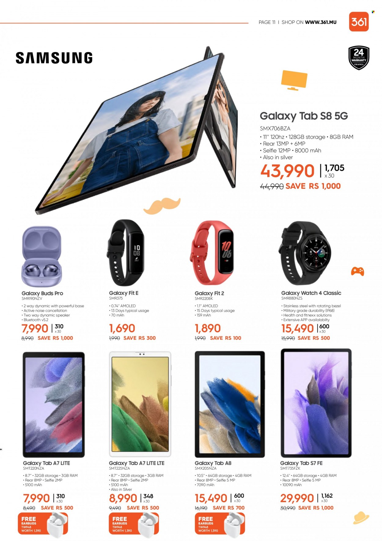 thumbnail - 361 Catalogue - 14.06.2022 - 23.06.2022 - Sales products - Samsung Galaxy, Samsung Galaxy Tab, Samsung Galaxy Watch, speaker, earbuds. Page 11.