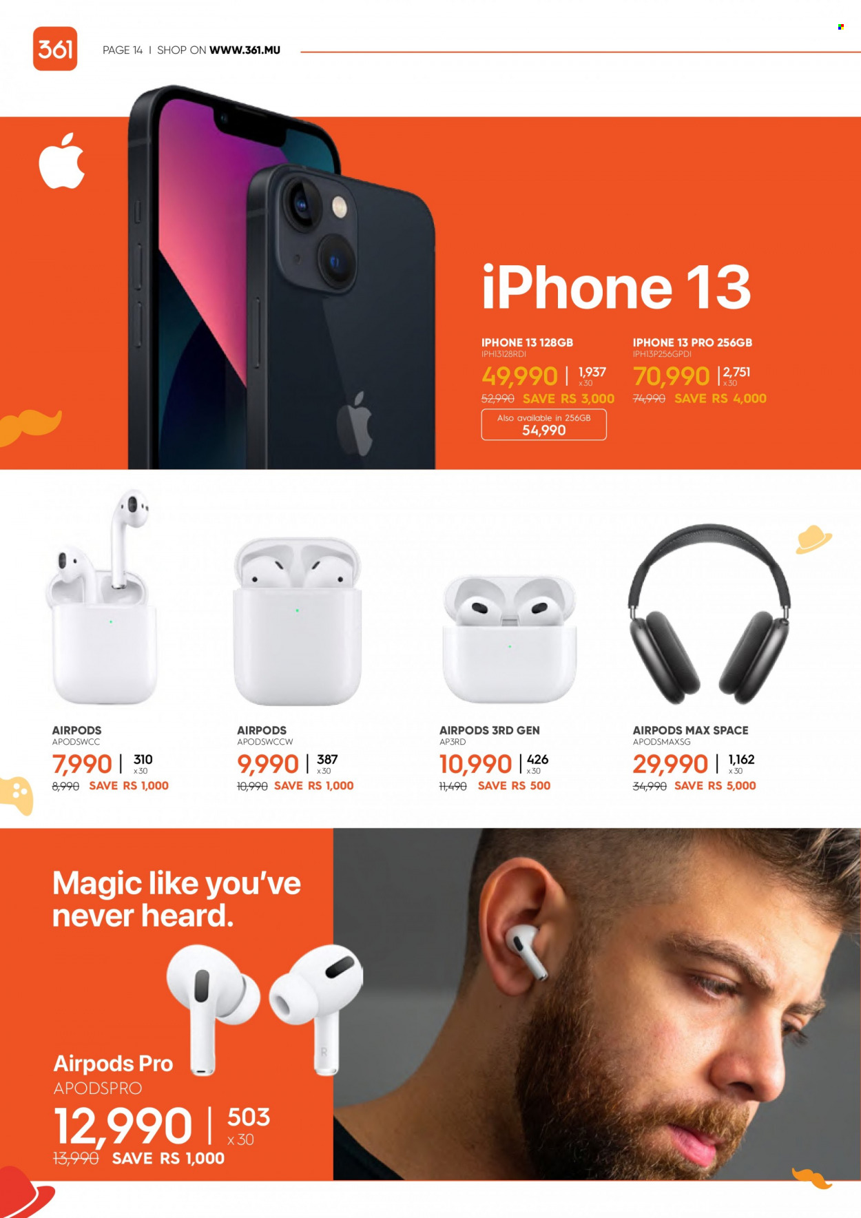 thumbnail - 361 Catalogue - 14.06.2022 - 23.06.2022 - Sales products - iPhone, iPhone 13, Airpods. Page 14.