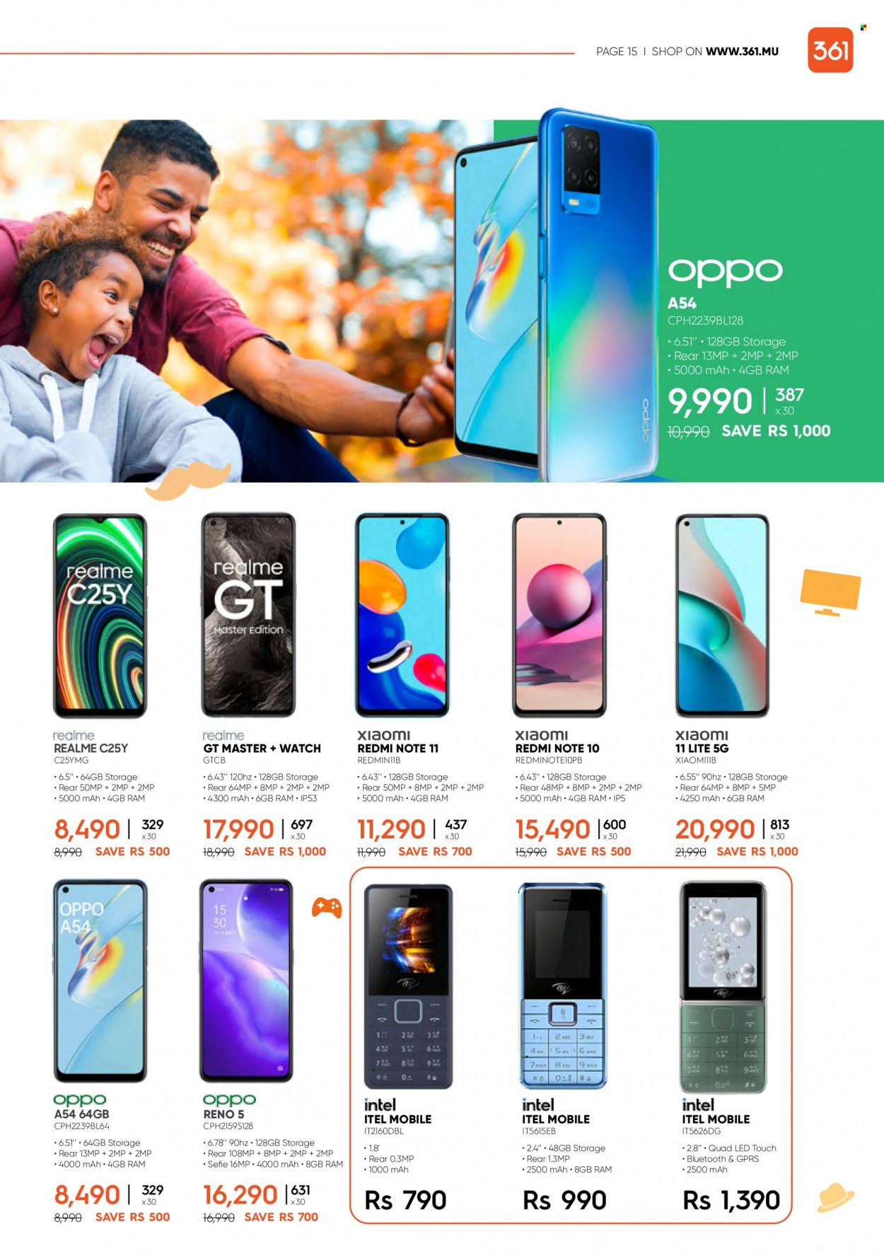 thumbnail - 361 Catalogue - 14.06.2022 - 23.06.2022 - Sales products - Intel, Xiaomi, Oppo, Realme. Page 15.