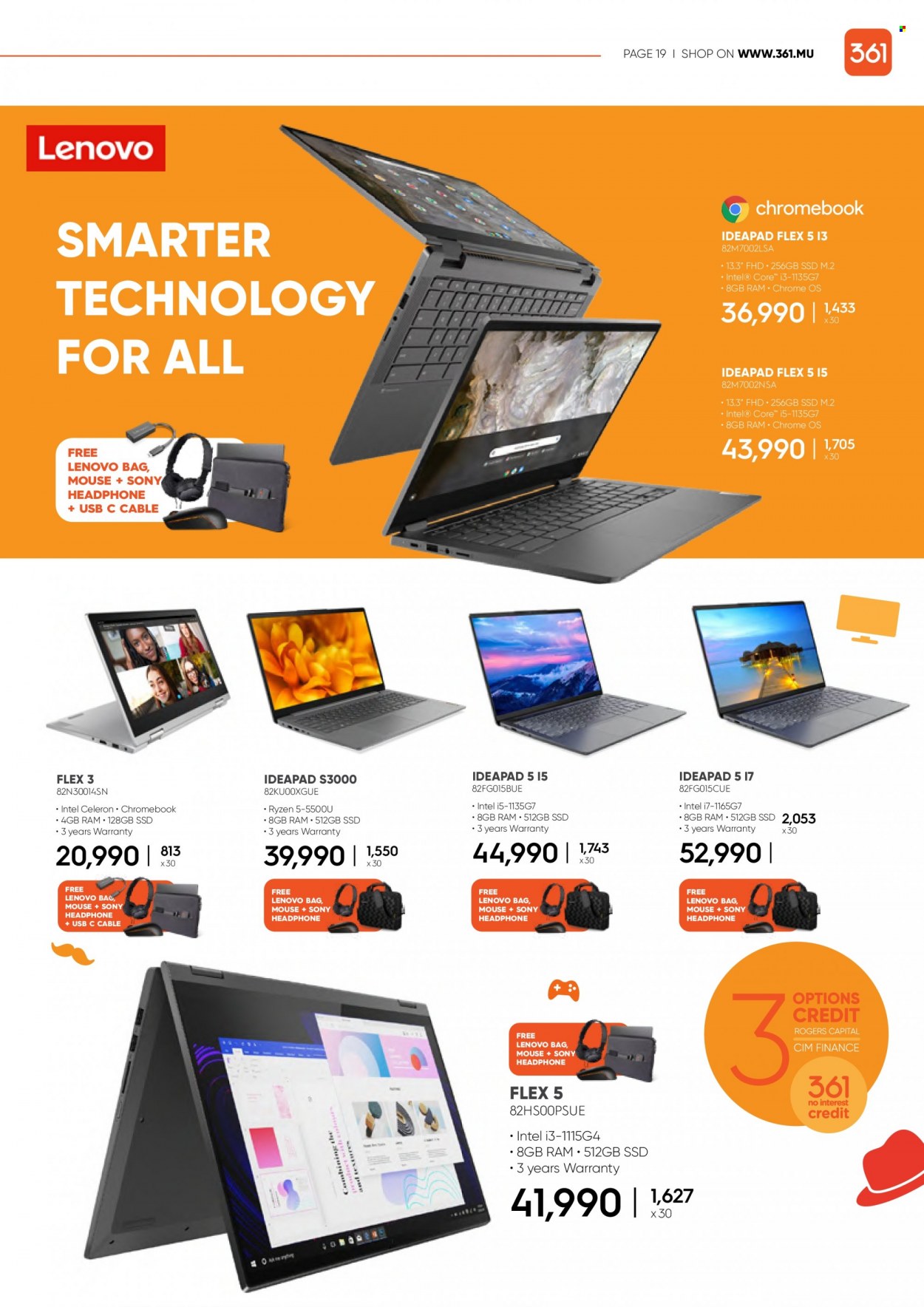 thumbnail - 361 Catalogue - 14.06.2022 - 23.06.2022 - Sales products - Sony, Intel, chromebook, Ryzen, mouse, headphones, Lenovo. Page 19.