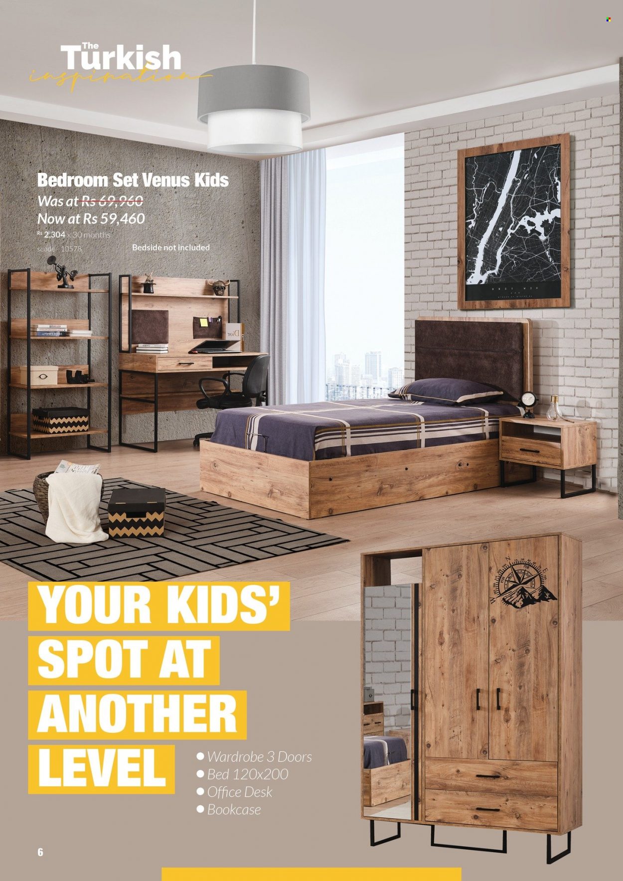 thumbnail - Teak World Catalogue - 15.06.2022 - 10.07.2022 - Sales products - bookcase, bed, wardrobe, office desk, desk. Page 6.