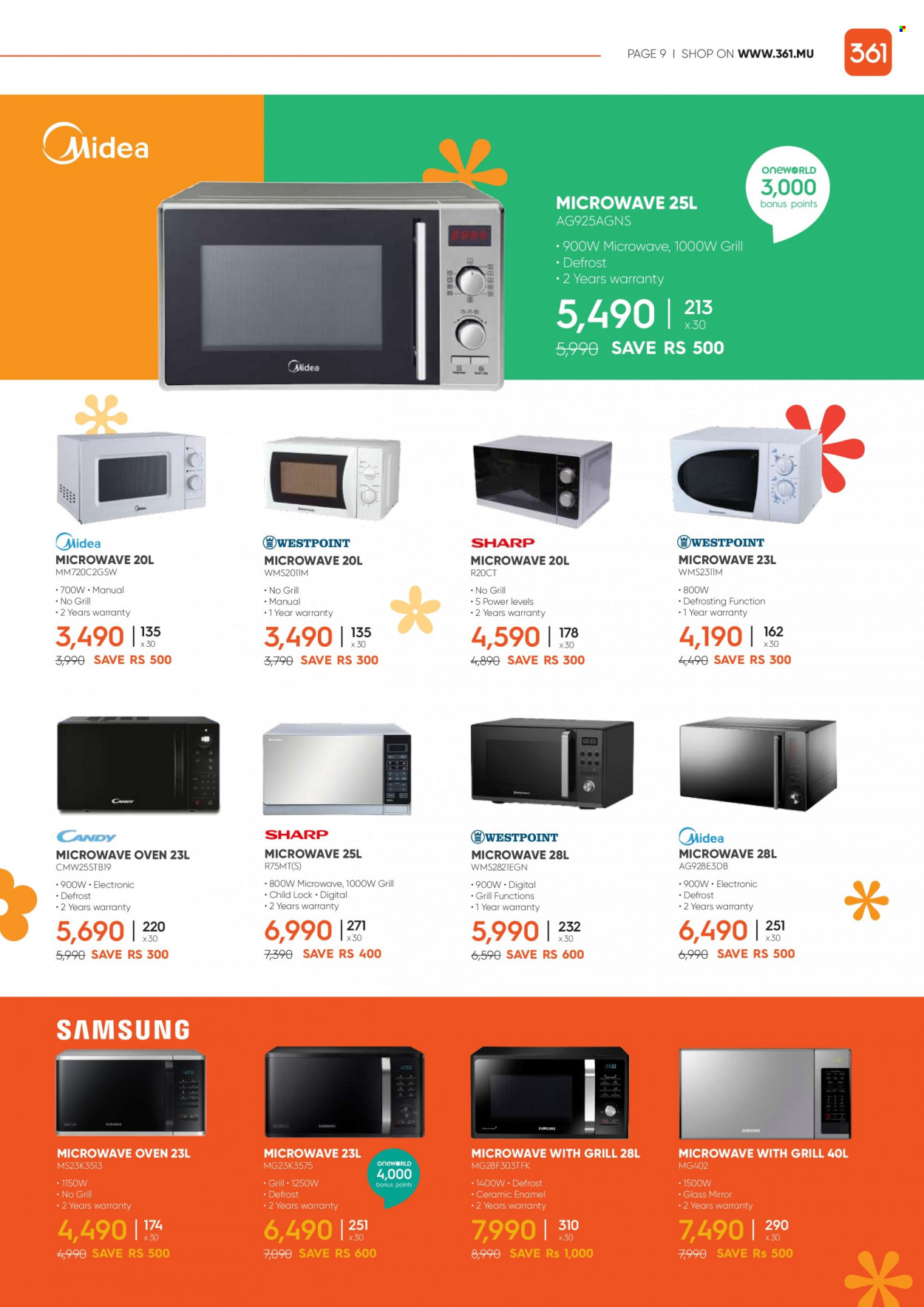 thumbnail - 361 Catalogue - 14.05.2022 - 13.06.2022 - Sales products - oven, microwave. Page 9.