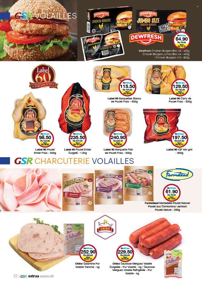 thumbnail - GSR Catalogue - 21.06.2022 - 17.07.2022 - Sales products - hamburger. Page 22.