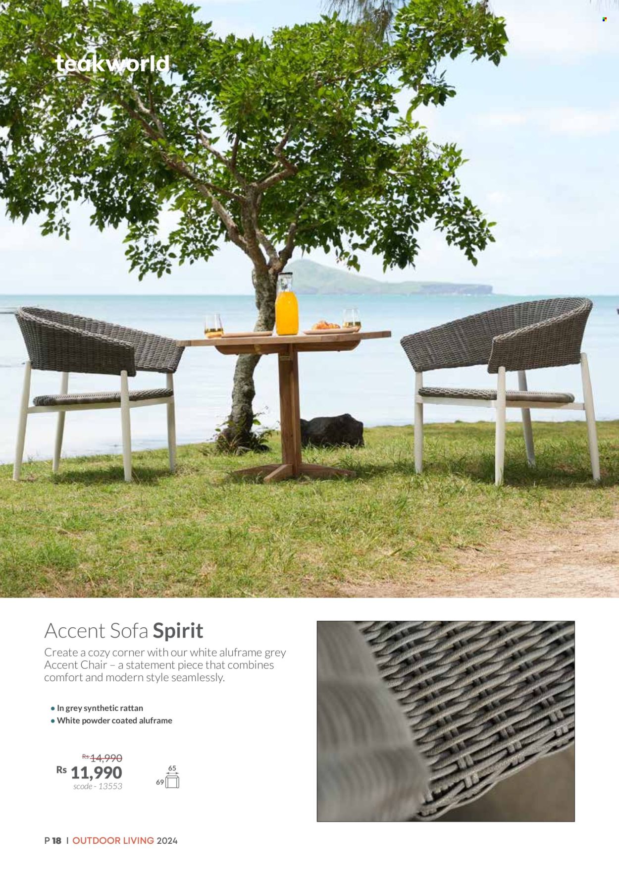 thumbnail - Teak World Catalogue - Sales products - chair, accent chair, sofa. Page 18.