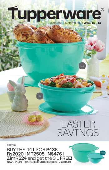 thumbnail - Tupperware catalogue - Easter Savings