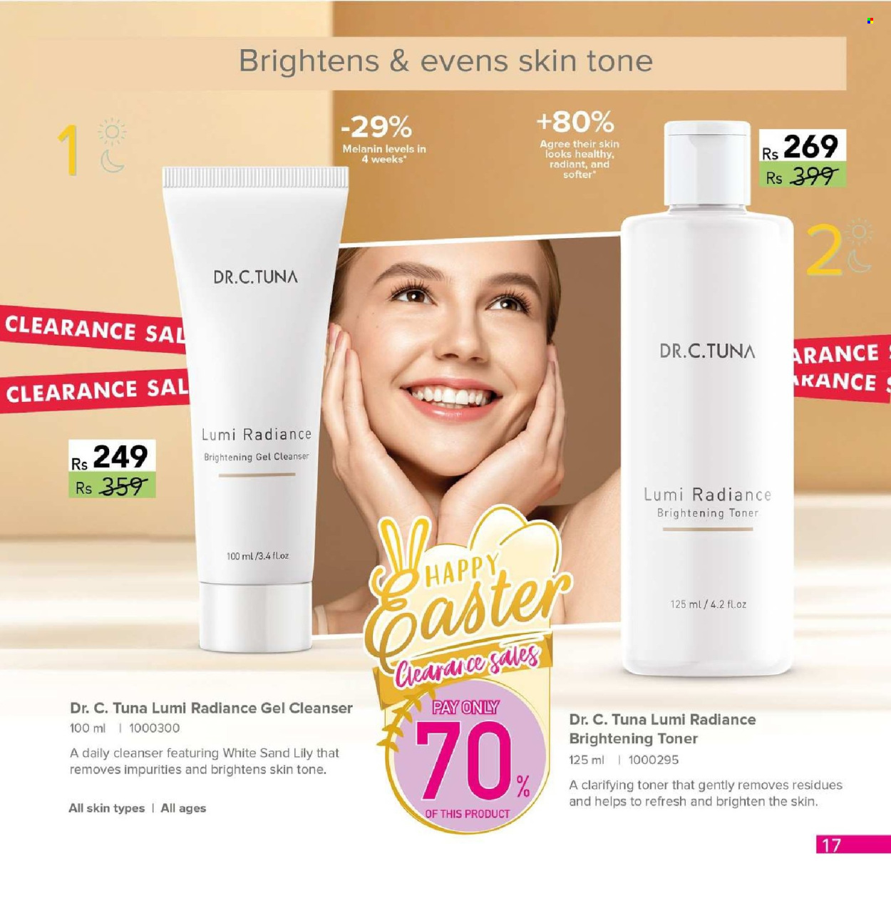 thumbnail - Farmasi Catalogue - 27.03.2024 - 30.04.2024 - Sales products - cleanser, toner. Page 17.