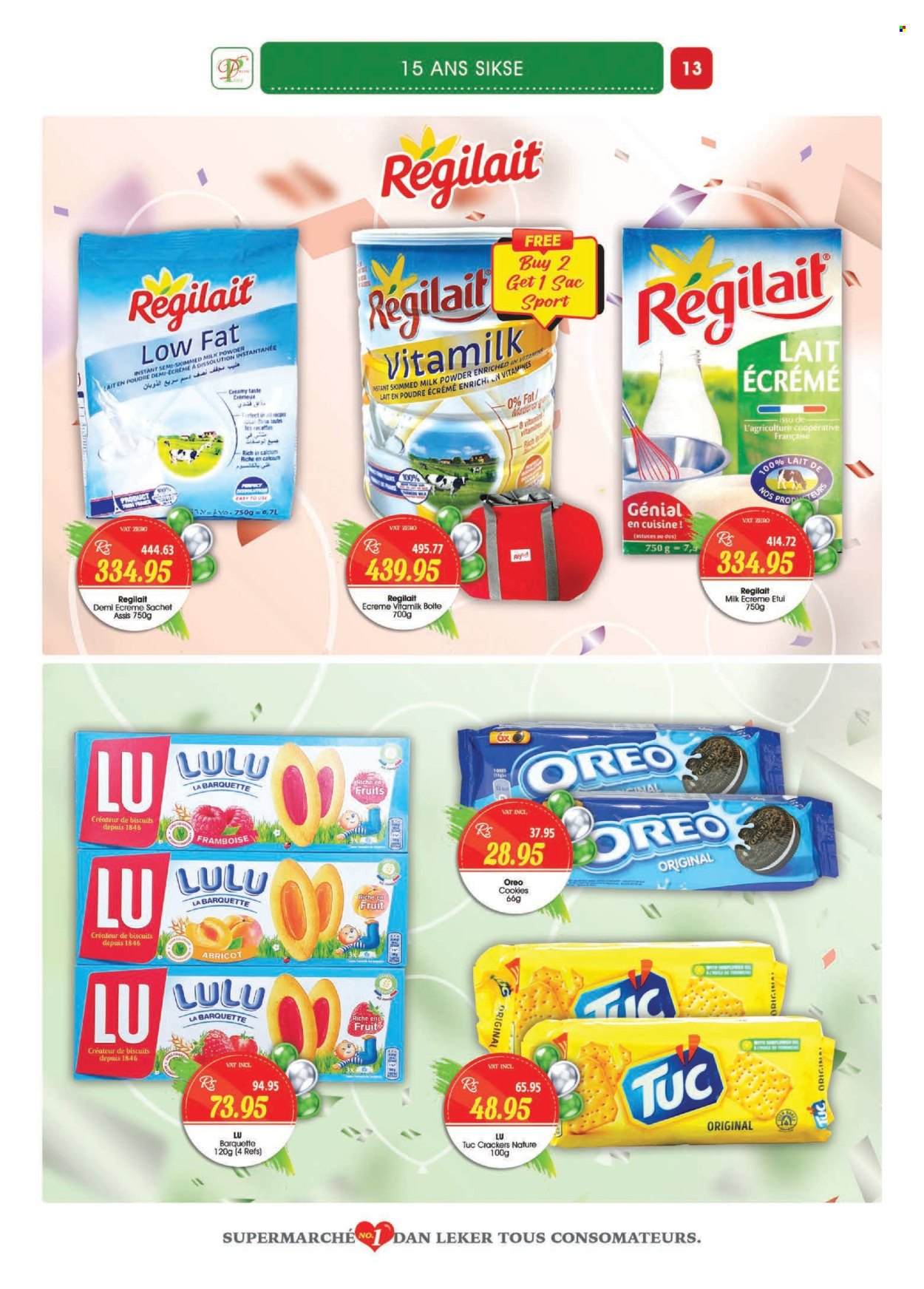 thumbnail - Dreamprice Catalogue - 17.04.2024 - 15.05.2024 - Sales products - Oreo, milk powder, cookies, crackers, biscuit, Tuc, calcium, dietary supplement, vitamins. Page 13.