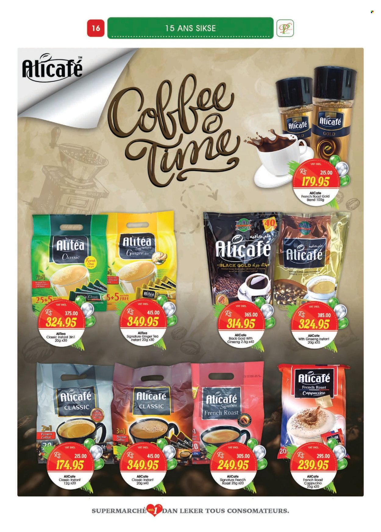 thumbnail - Dreamprice Catalogue - 17.04.2024 - 15.05.2024 - Sales products - creamer, tea, cappuccino, coffee, instant coffee, ginseng. Page 16.