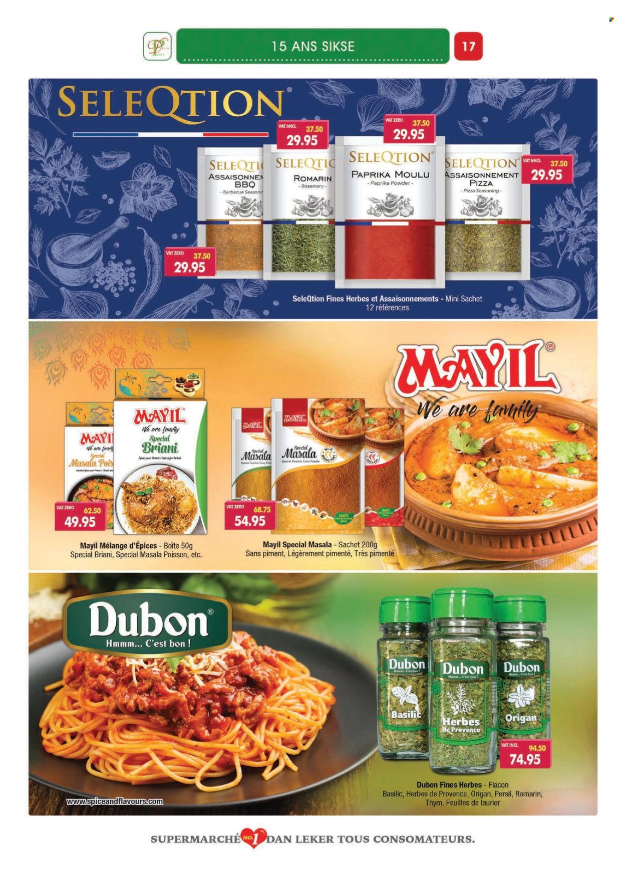 thumbnail - Dreamprice Catalogue - 17.04.2024 - 15.05.2024 - Sales products - pizza, Milo, rosemary, spice, herbs, curry powder, seasoning, Persil. Page 17.