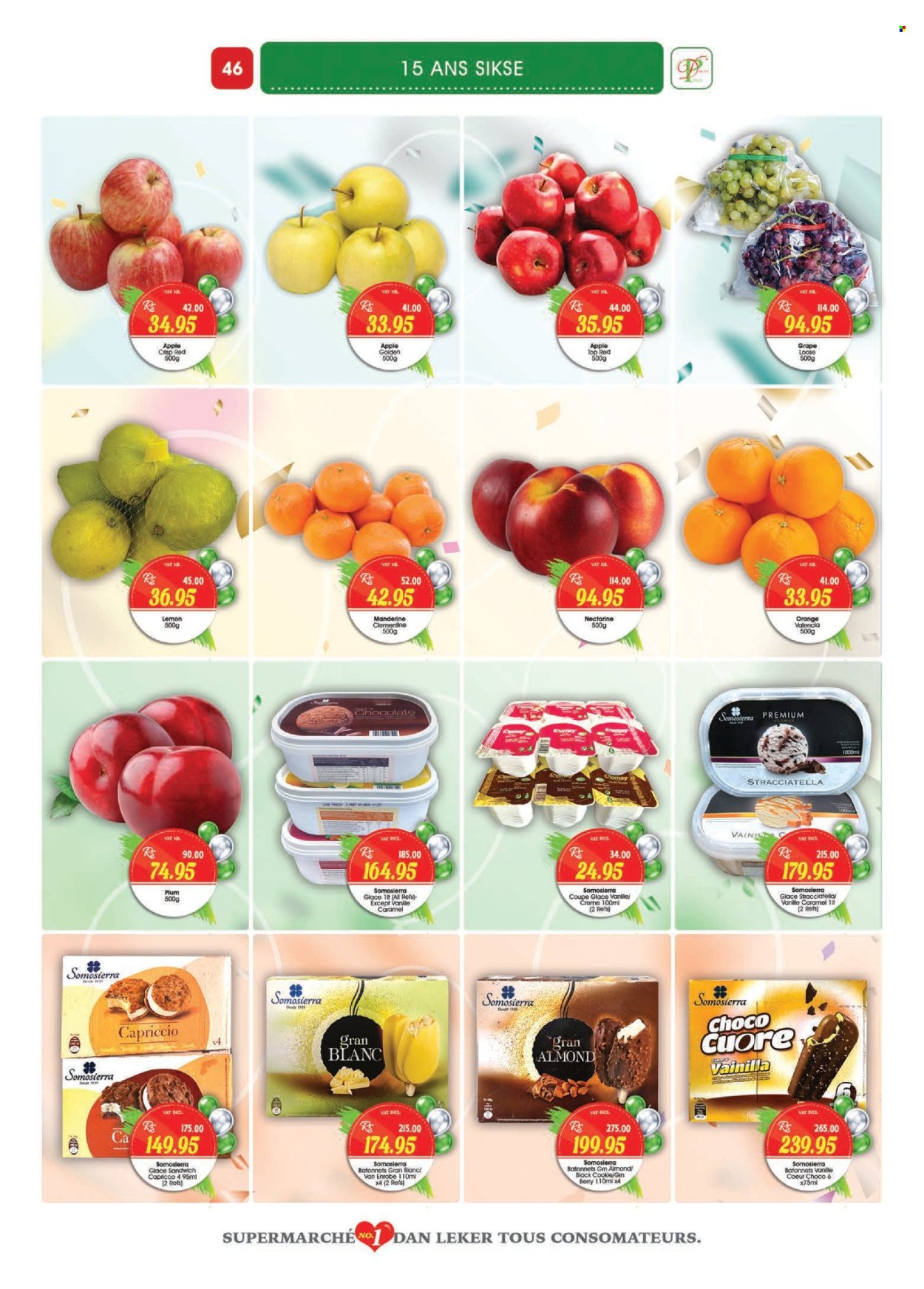 thumbnail - Dreamprice Catalogue - 17.04.2024 - 15.05.2024 - Sales products - nectarines, lemons, sandwich, cookies, chocolate, caramel, alcohol, gin. Page 46.