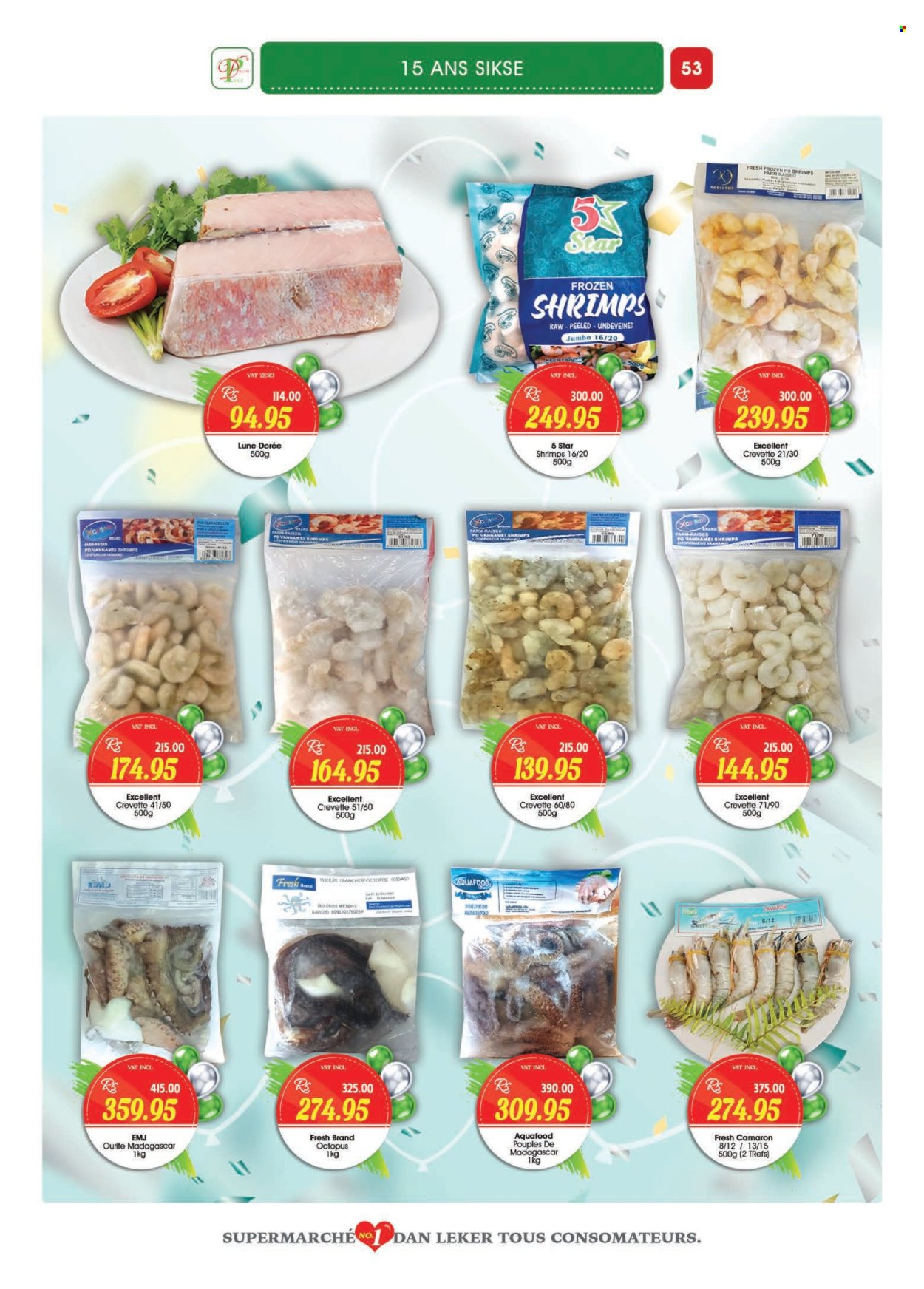 thumbnail - Dreamprice Catalogue - 17.04.2024 - 15.05.2024 - Sales products - octopus, shrimps. Page 53.