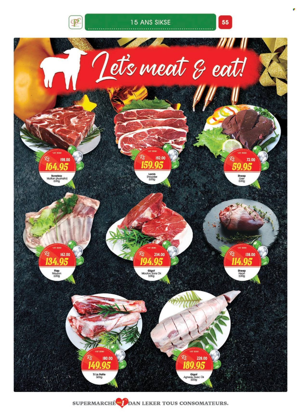 thumbnail - Dreamprice Catalogue - 17.04.2024 - 15.05.2024 - Sales products - lamb meat, lamb shoulder, mutton meat. Page 55.