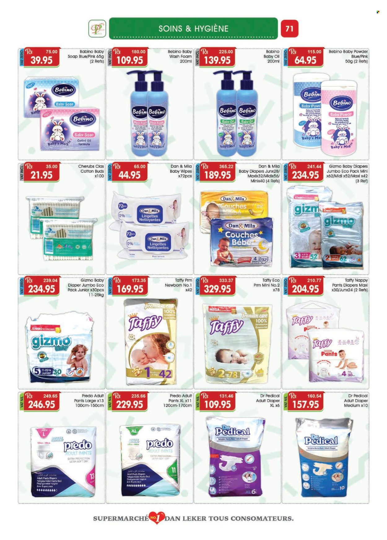 thumbnail - Dreamprice Catalogue - 17.04.2024 - 15.05.2024 - Sales products - tomatoes, wipes, pants, baby wipes, nappies, baby powder, baby oil, baby soap, soap. Page 71.