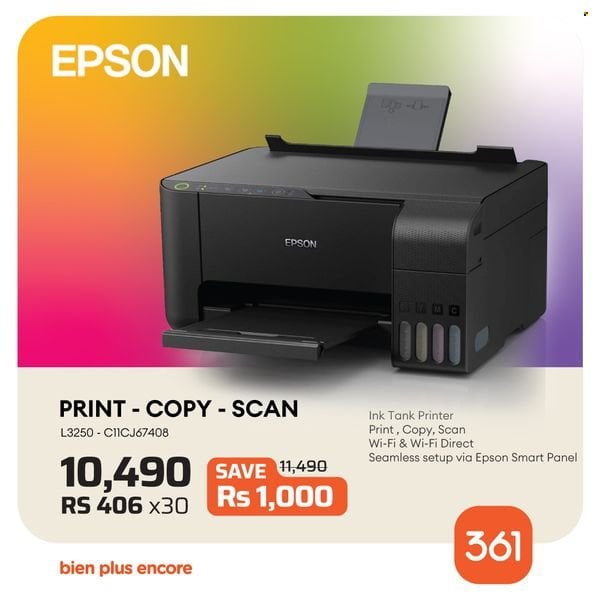 thumbnail - 361 Catalogue - Sales products - Epson, printer. Page 1.