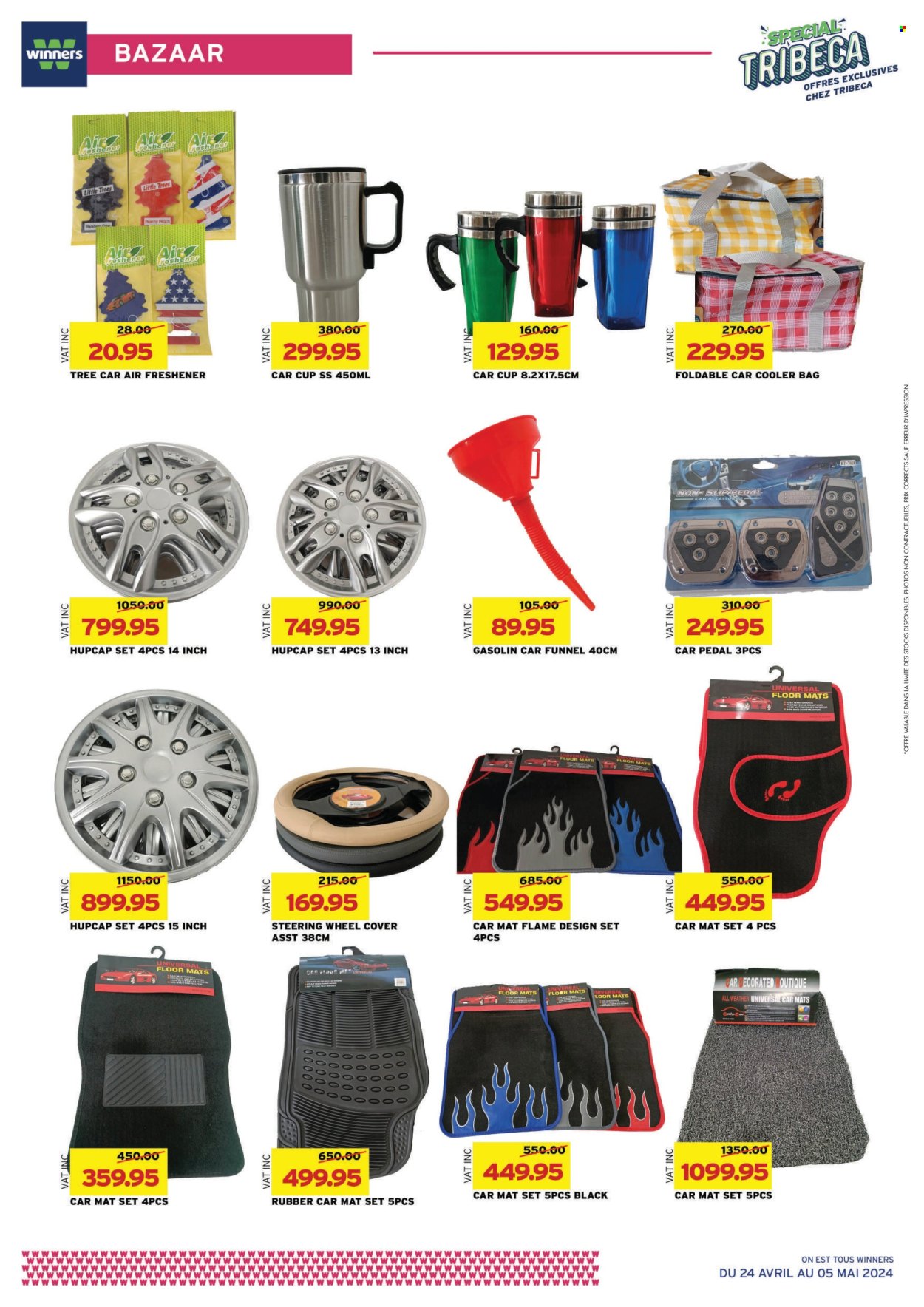 thumbnail - Winner's Catalogue - 24.04.2024 - 5.05.2024 - Sales products - bag, cup, cooler bag, air freshener. Page 19.