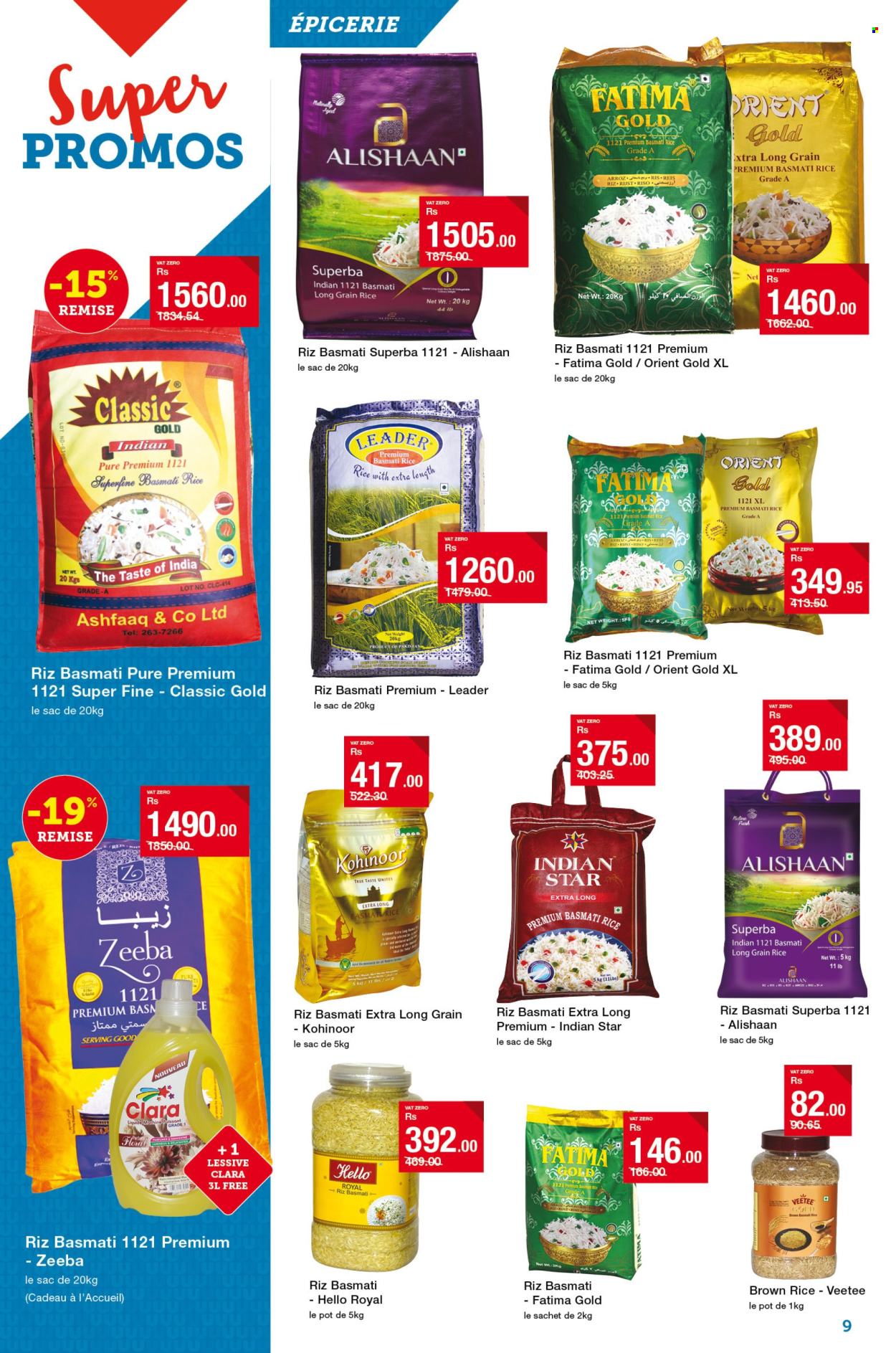 thumbnail - Super U Catalogue - 25.04.2024 - 8.05.2024 - Sales products - basmati rice, brown rice, rice, long grain rice, pot. Page 9.