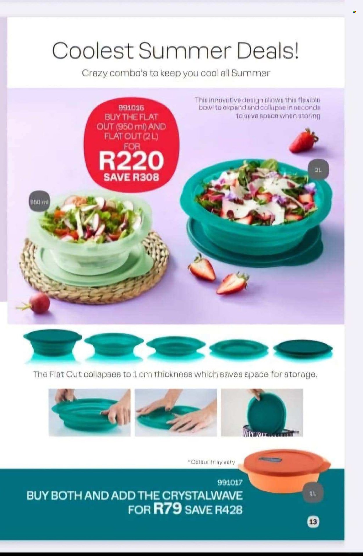 Tupperware catalogue. Page 1