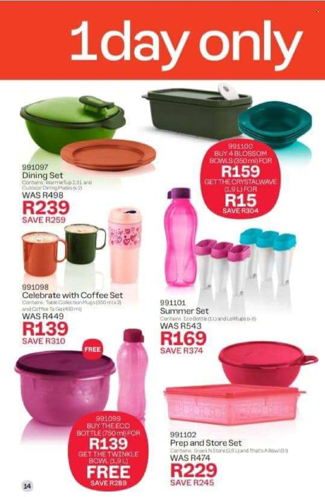 Tupperware catalogue. Page 1