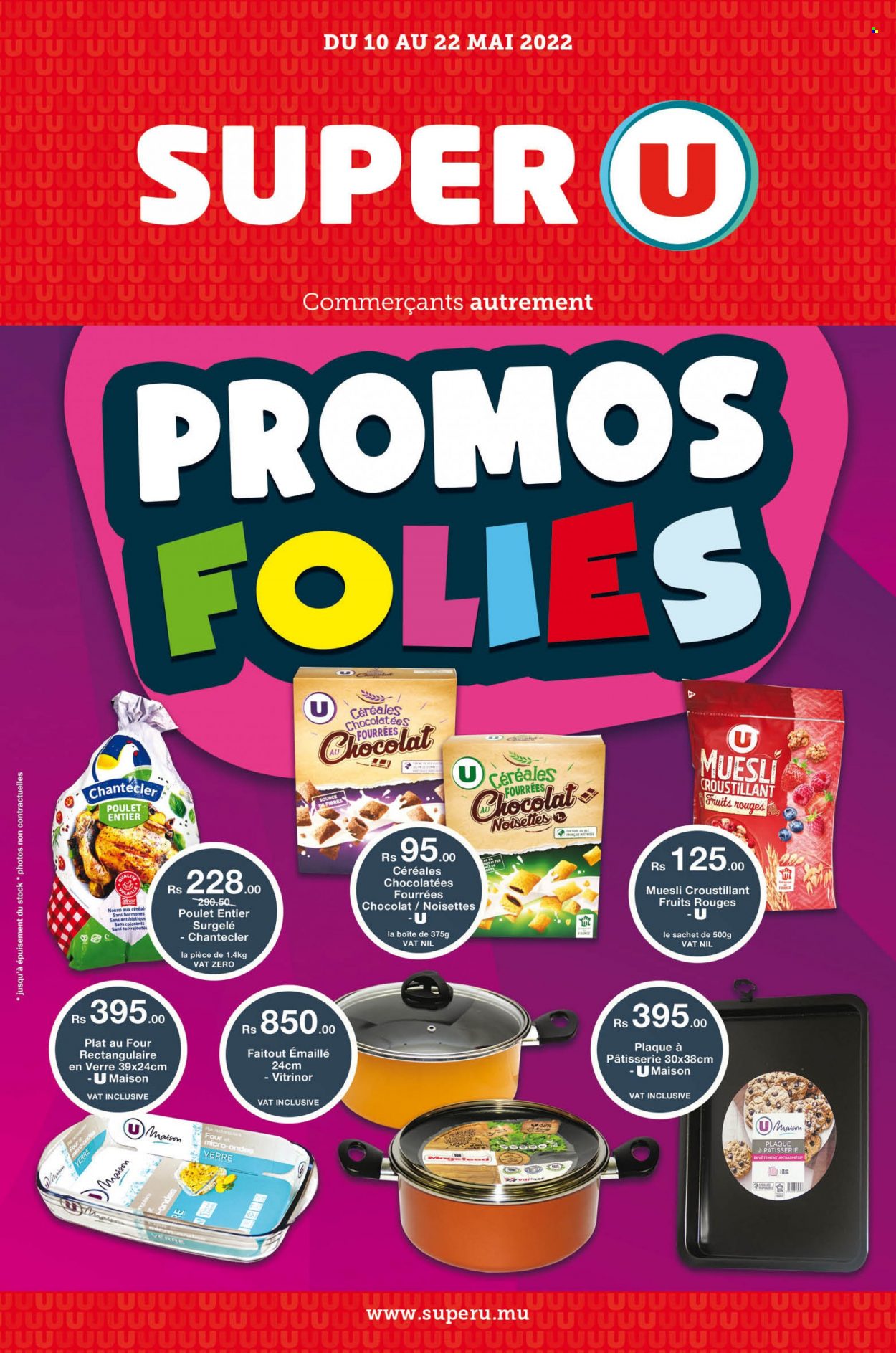 Super U Catalogue - 10.05.2022 - 22.05.2022 - Sales products - Ola, cereals, muesli. Page 1.