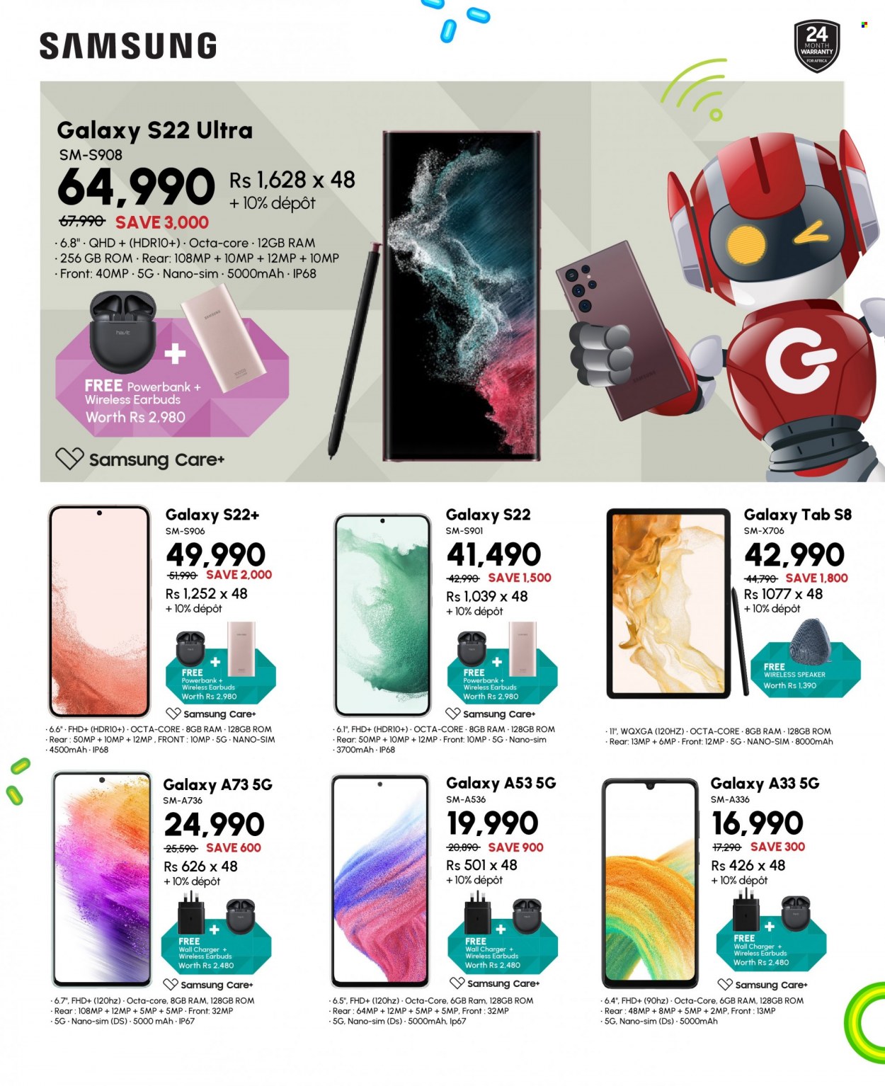 Galaxy Catalogue - 27.07.2022 - 15.08.2022 - Sales products - Samsung Galaxy, Samsung Galaxy Tab, Samsung, power bank, wall charger, speaker, earbuds. Page 11.