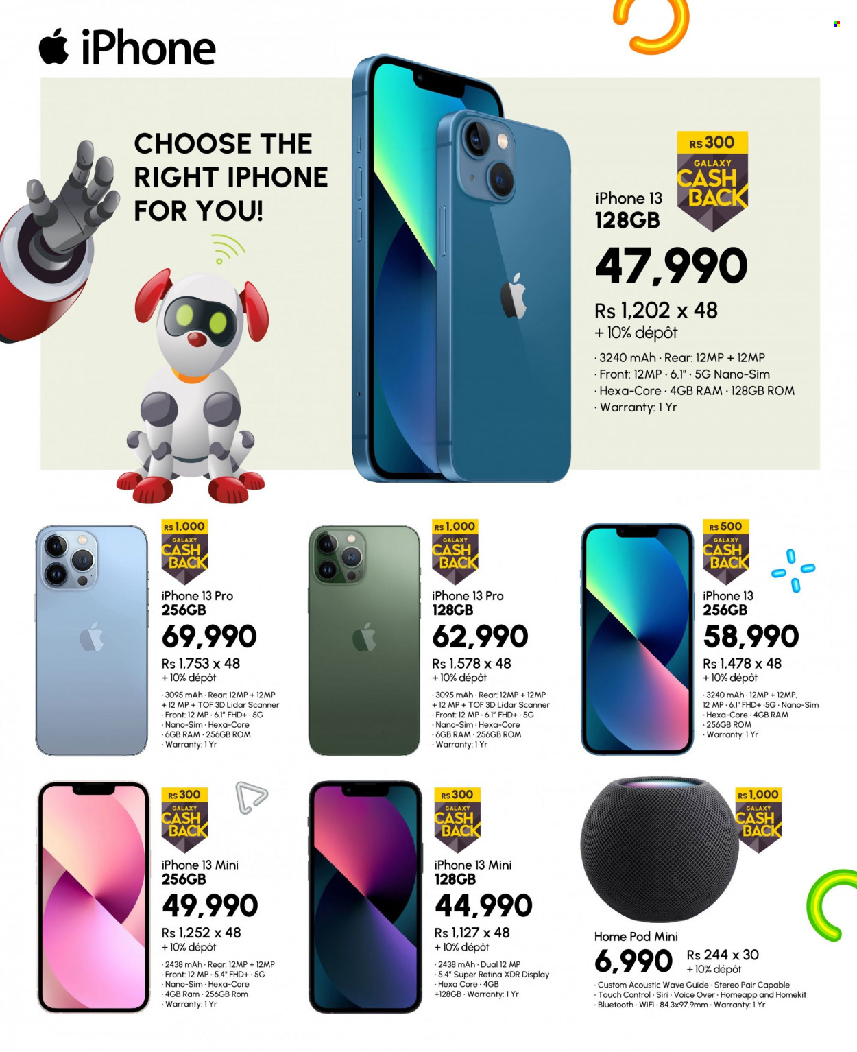 Galaxy Catalogue - 27.07.2022 - 15.08.2022 - Sales products - iPhone, iPhone 13. Page 13.