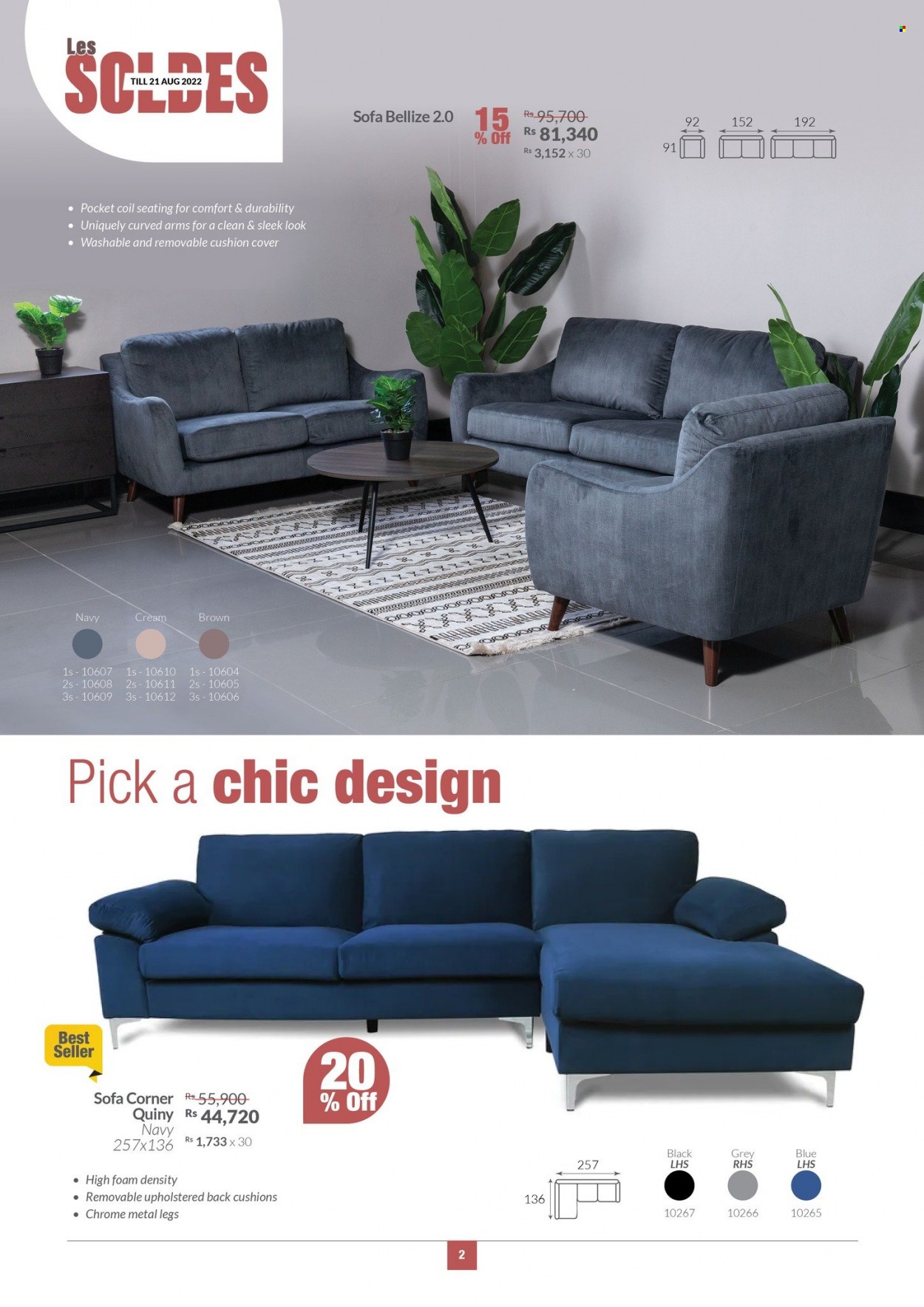 thumbnail - Teak World Catalogue - 28.07.2022 - 21.08.2022 - Sales products - sofa, cushion. Page 2.