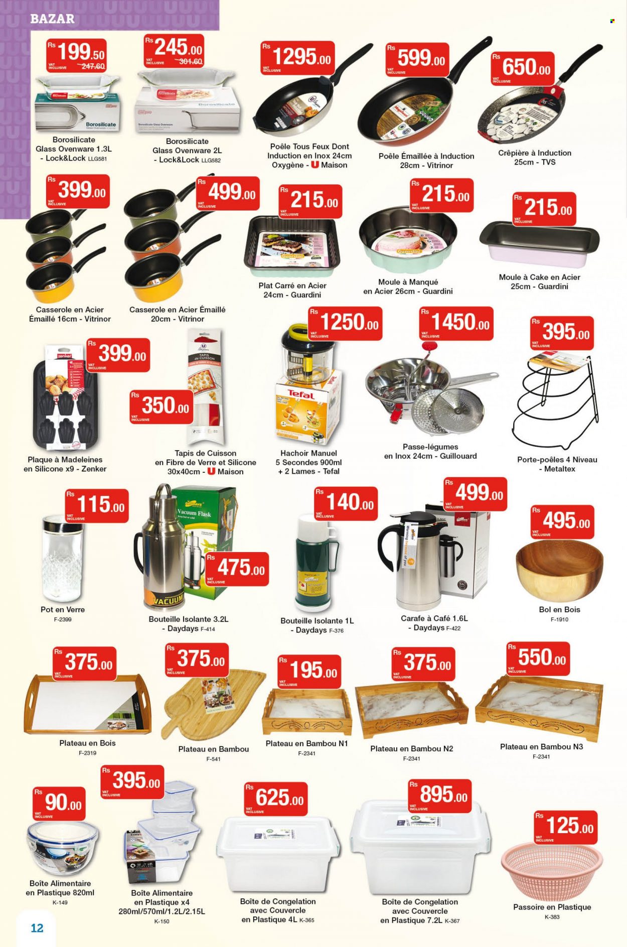 thumbnail - Super U Catalogue - 10.05.2022 - 22.05.2022 - Sales products - cake, bijzettafel, Tefal, pot, casserole, thermoflask. Page 12.