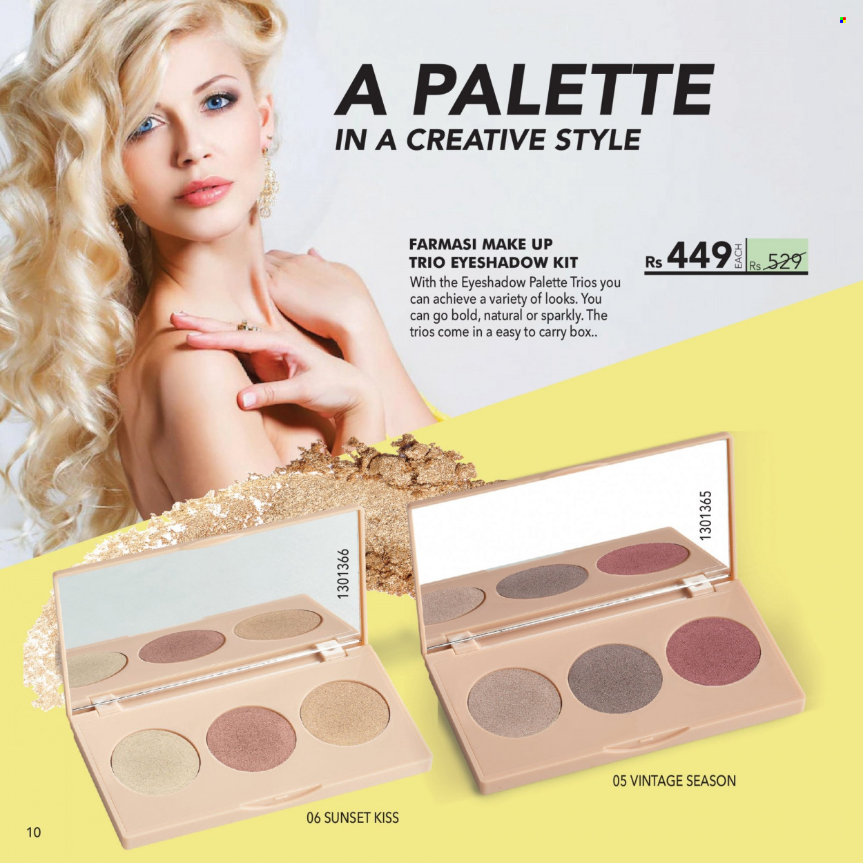 thumbnail - Farmasi Catalogue - 1.07.2022 - 31.07.2022 - Sales products - Palette, eyeshadow. Page 10.