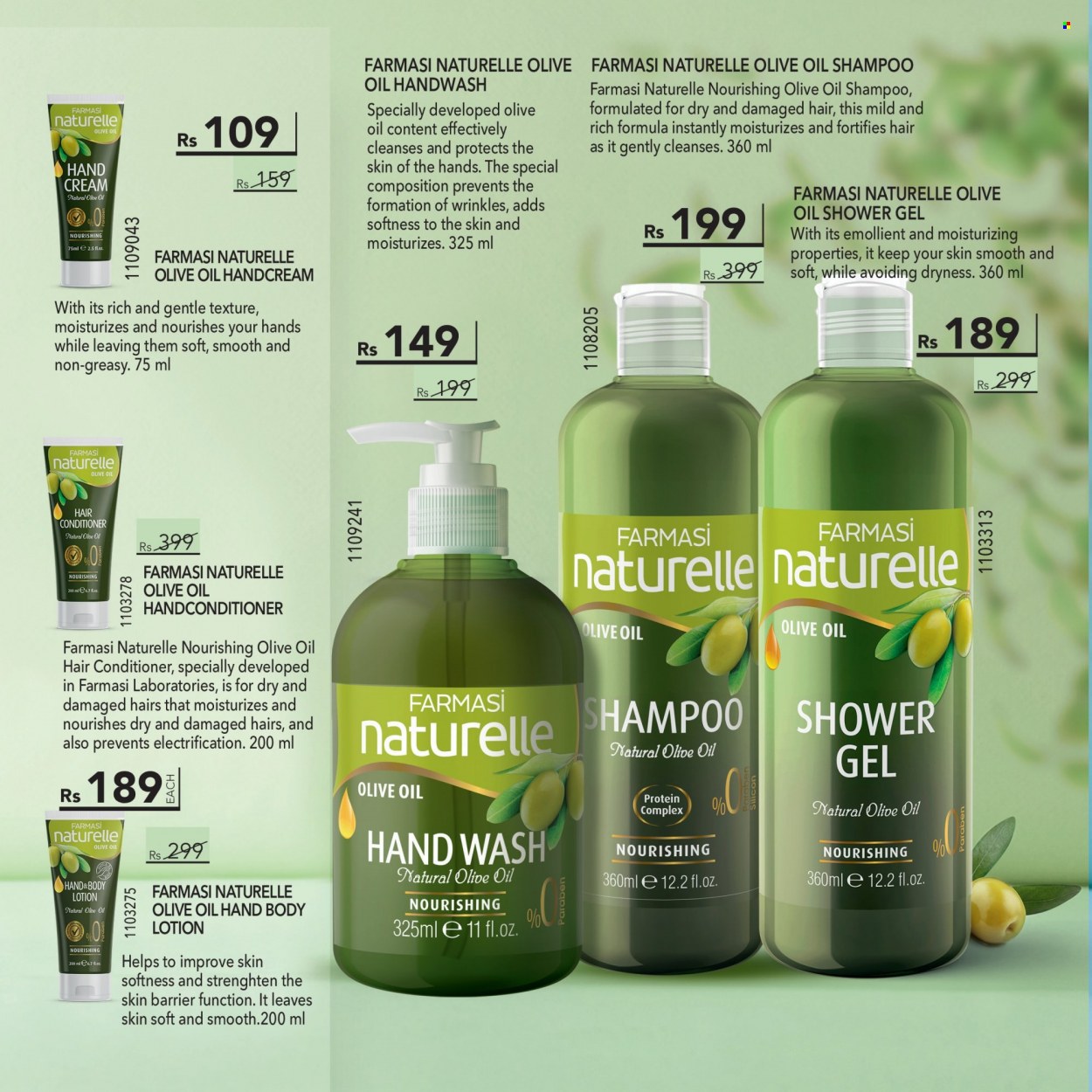 thumbnail - Farmasi Catalogue - 1.07.2022 - 31.07.2022 - Sales products - shower gel, hand wash, conditioner, body lotion, shampoo. Page 60.