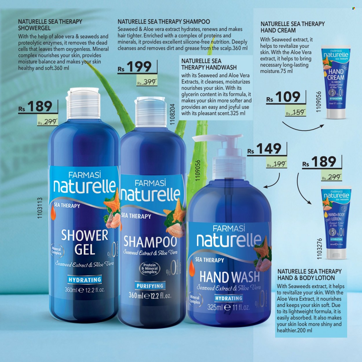 thumbnail - Farmasi Catalogue - 1.07.2022 - 31.07.2022 - Sales products - hand wash, body lotion, hand cream, shampoo. Page 61.