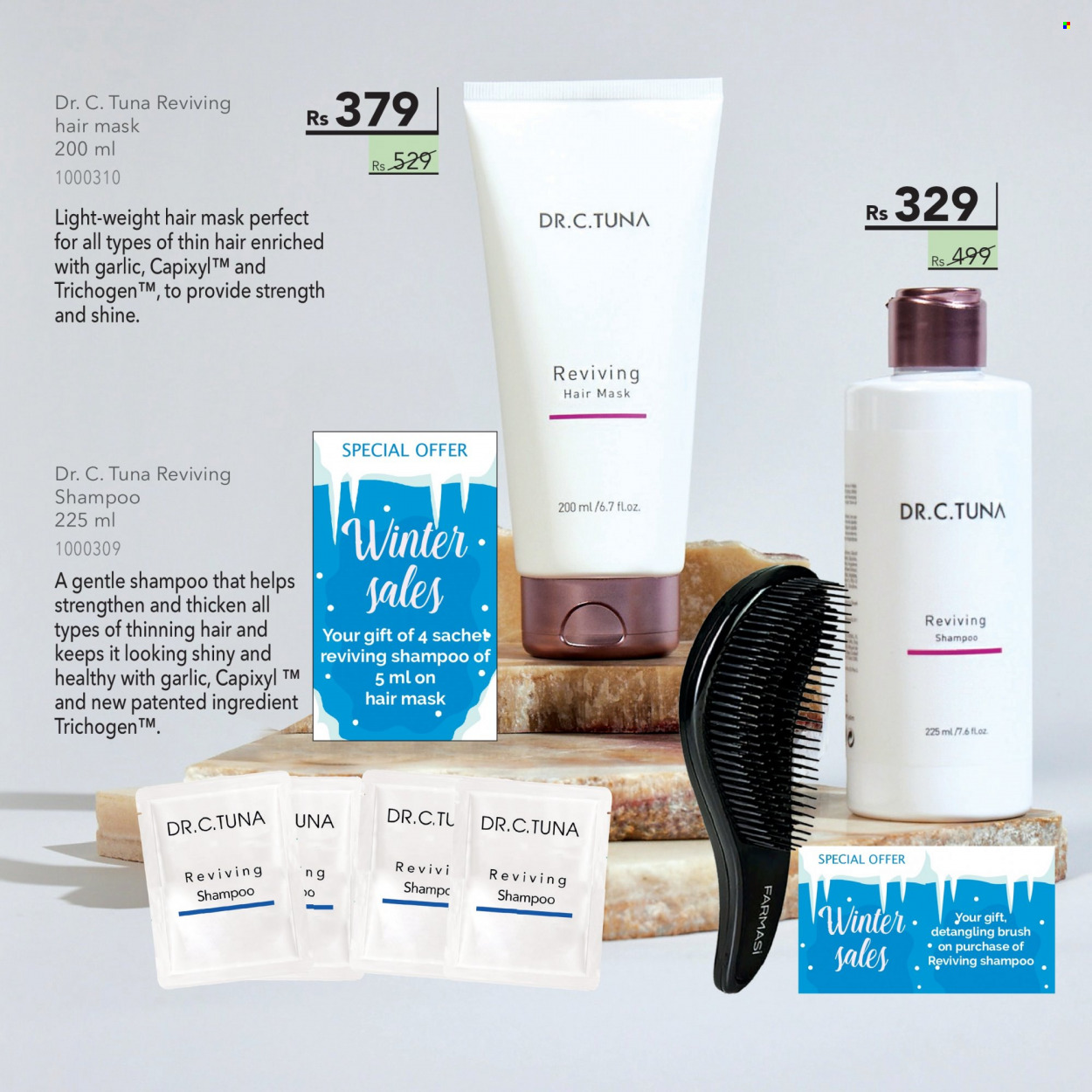 thumbnail - Farmasi Catalogue - 1.07.2022 - 31.07.2022 - Sales products - hair mask, brush, shampoo. Page 63.