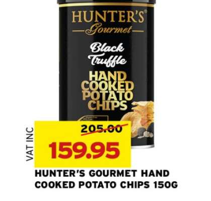 HUNTER'S GOURMET HAND COOKED POTATO CHIPS 150G