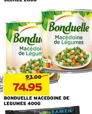 BONDUELLE MACEDOINE DE LEGUMES 400G