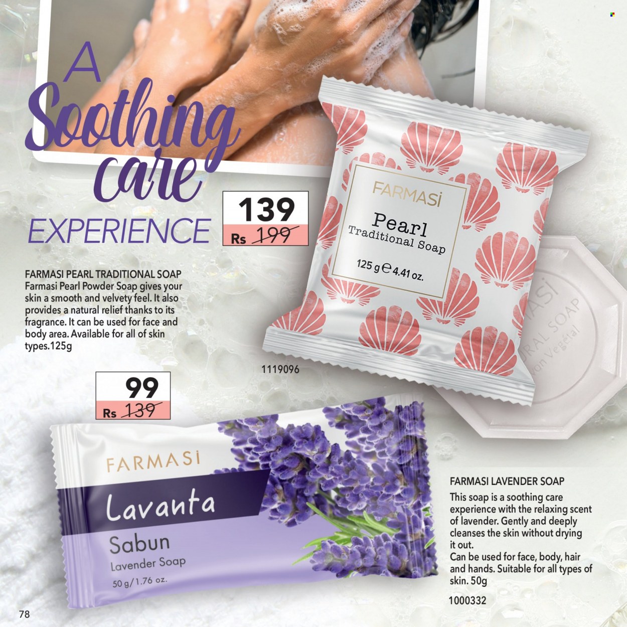 thumbnail - Farmasi Catalogue - 1.07.2022 - 31.07.2022 - Sales products - soap, fragrance. Page 78.