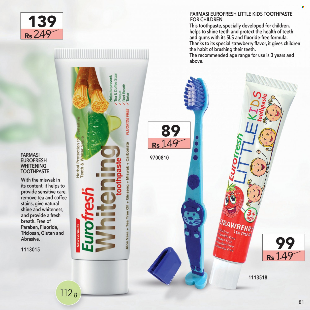 thumbnail - Farmasi Catalogue - 1.07.2022 - 31.07.2022 - Sales products - toothpaste. Page 81.